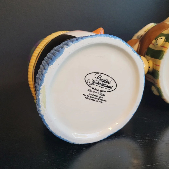 Susan Winget Rudolph Reindeer Penguin “Tis The Season“ 2 x 20oz Christmas  mugs - Picture 11 of 12